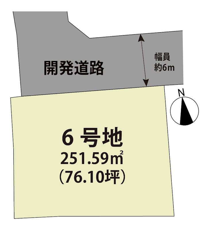 マイホームタウン北多久町小侍Ⅱ　6号地  間取図・土地図