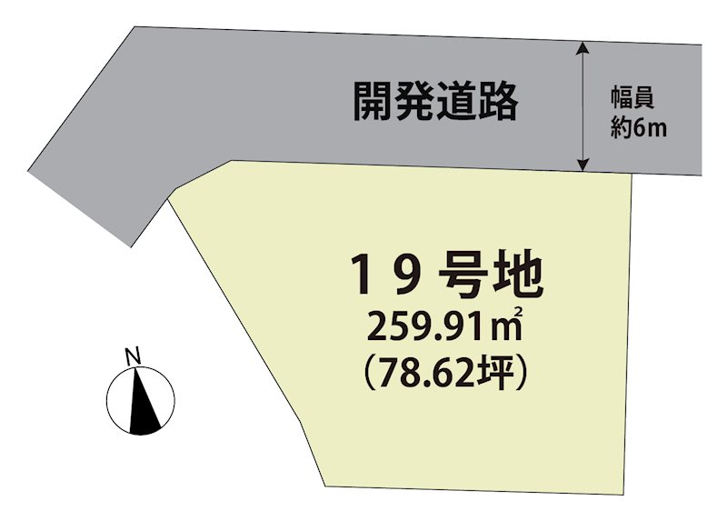 マイホームタウン北多久町小侍Ⅱ　19号地   間取図・土地図
