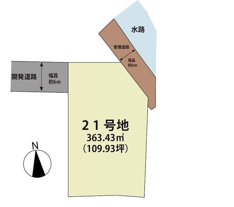 マイホームタウン北多久町小侍Ⅱ　21号地 間取図・土地図