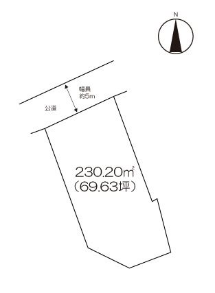 住宅用地　(大町町福母） 間取図・土地図