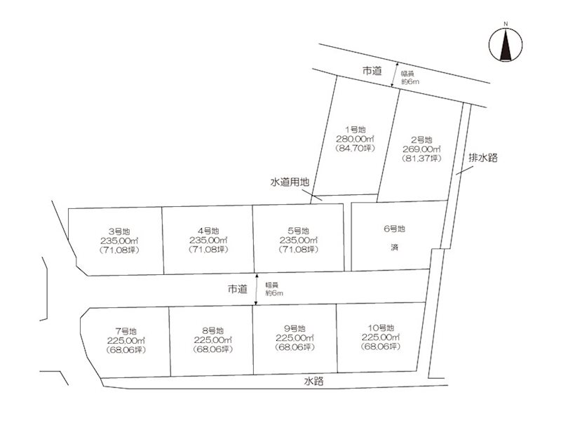 分譲地　(神埼市神埼町）9号地   間取図・土地図