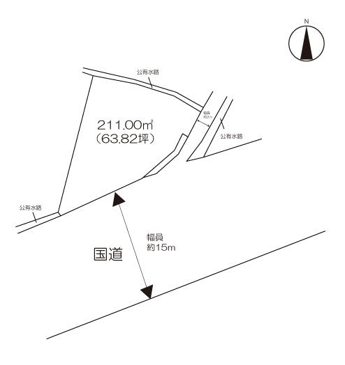 事業用地　(吉野ヶ里町吉田） 間取図・土地図