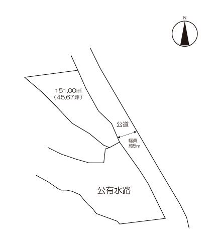 事業用地　(有田町南山） 間取図・土地図