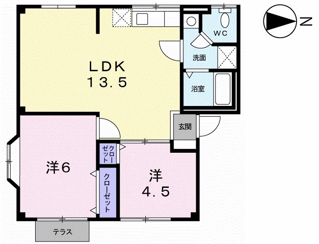 一棟アパート（上峰町堤） 間取図・土地図