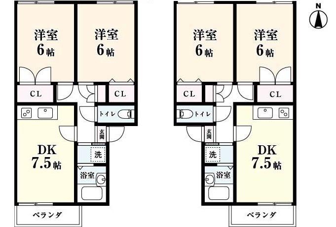 一棟アパート（南多久町長尾）クイーンハイム 間取図・土地図