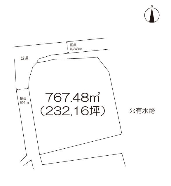 事業用地　(小城市芦刈町） 間取図・土地図
