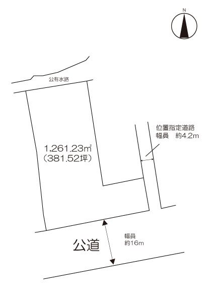 事業用地　(本庄町本庄） 間取図・土地図