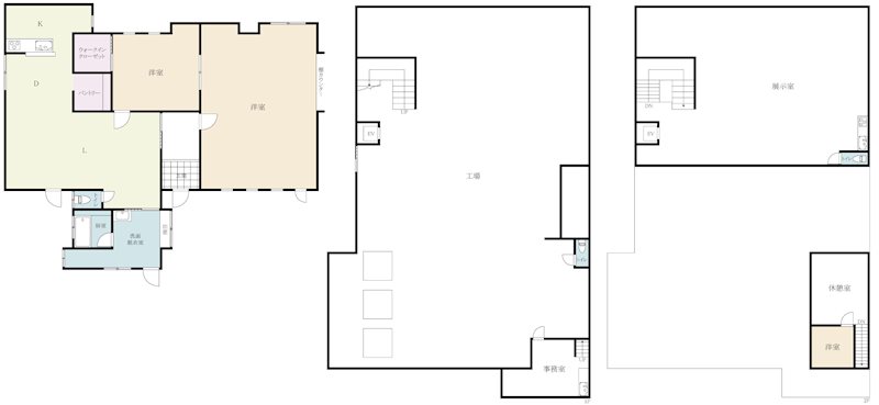 中古住宅　(武雄市山内町） 間取図・土地図