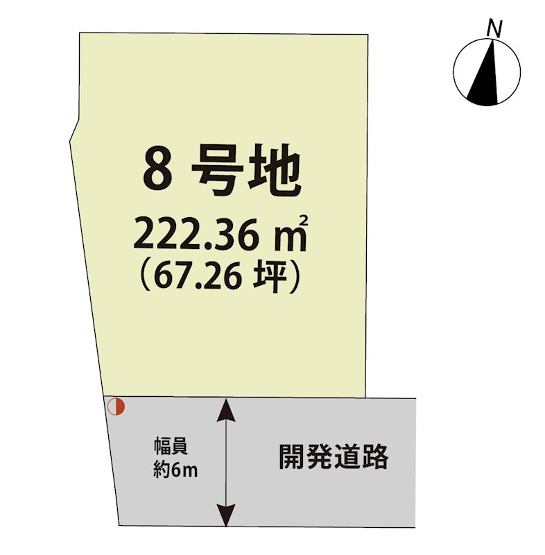 マイホームタウンみやき町原古賀　8号地   間取図・土地図