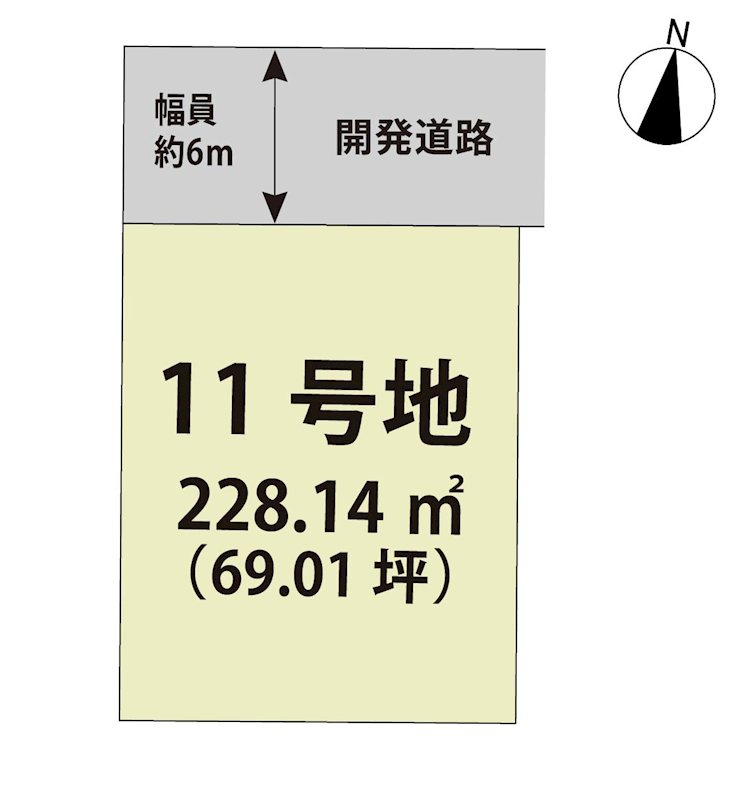 マイホームタウンみやき町原古賀　11号地  間取図・土地図