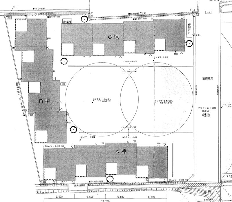 一棟アパート（みやき町江口）レガロクオーレ 間取図・土地図