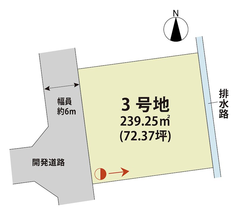 マイホームタウン牛津町乙柳Ⅱ　3号地 間取図・土地図