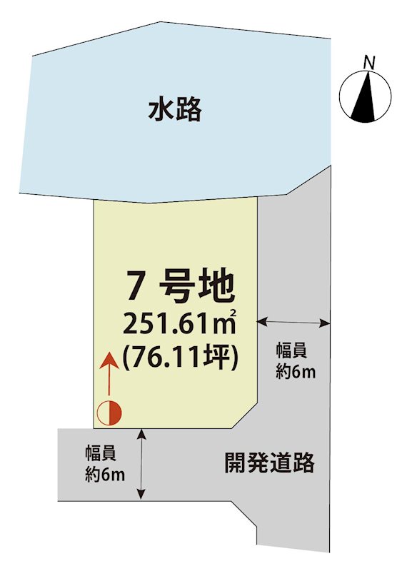マイホームタウン牛津町乙柳Ⅱ　7号地 間取図・土地図