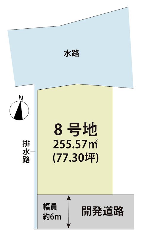 マイホームタウン牛津町乙柳Ⅱ　8号地 間取図・土地図