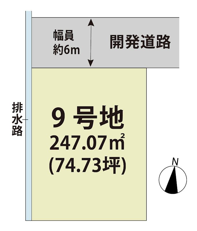 マイホームタウン牛津町乙柳Ⅱ　9号地 間取図・土地図