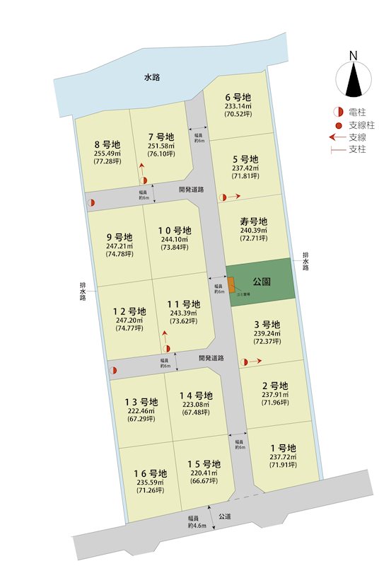 マイホームタウン牛津町乙柳Ⅱ　11号地 間取図・土地図