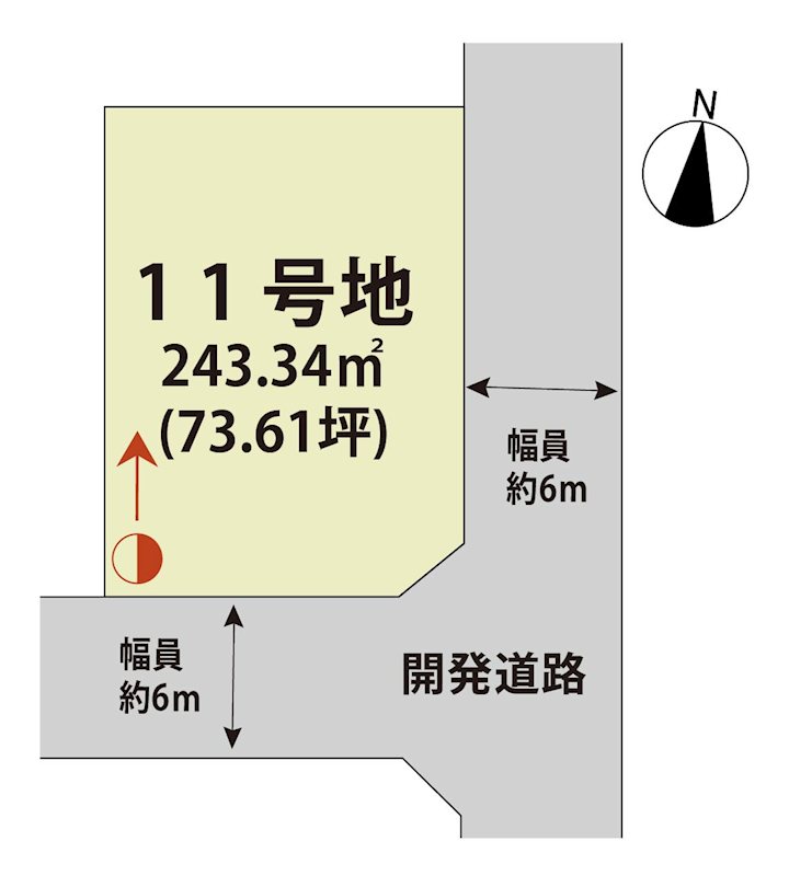 マイホームタウン牛津町乙柳Ⅱ　11号地 間取図・土地図