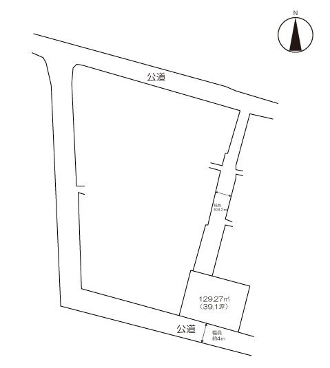 住宅用地　(みやき町簑原） 間取図・土地図