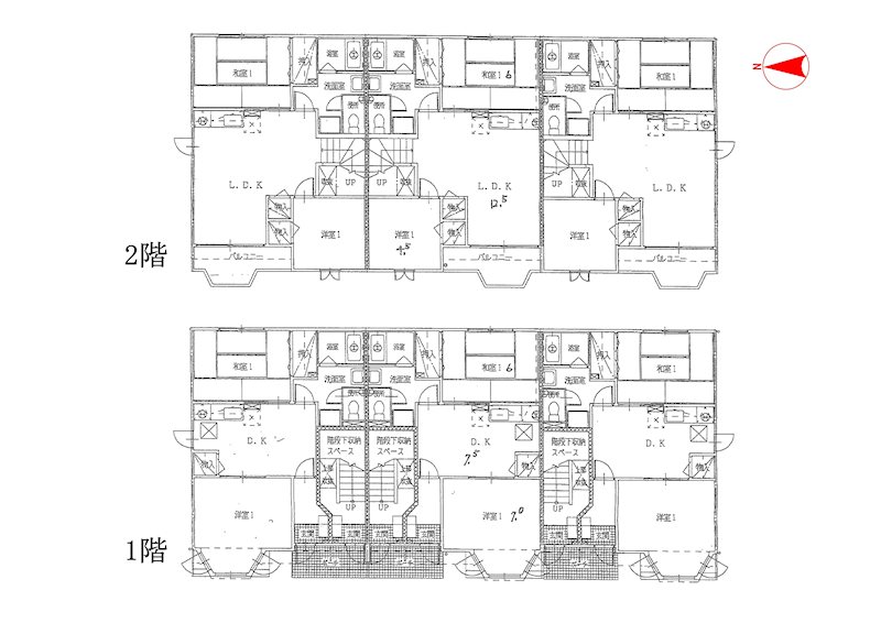 一棟アパート（鬼丸町）ラヴィカレン 間取図・土地図