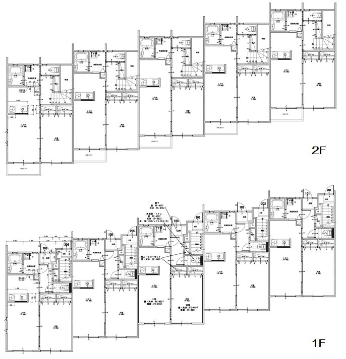 一棟アパート　(神埼町姉川)　プレミアム姉川 間取図・土地図