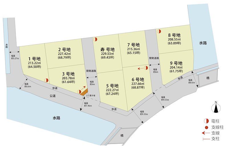 マイホームタウン久保田町徳万　2号地 間取図・土地図