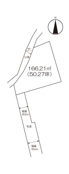 住宅用地　(武雄町永島） 間取図・土地図