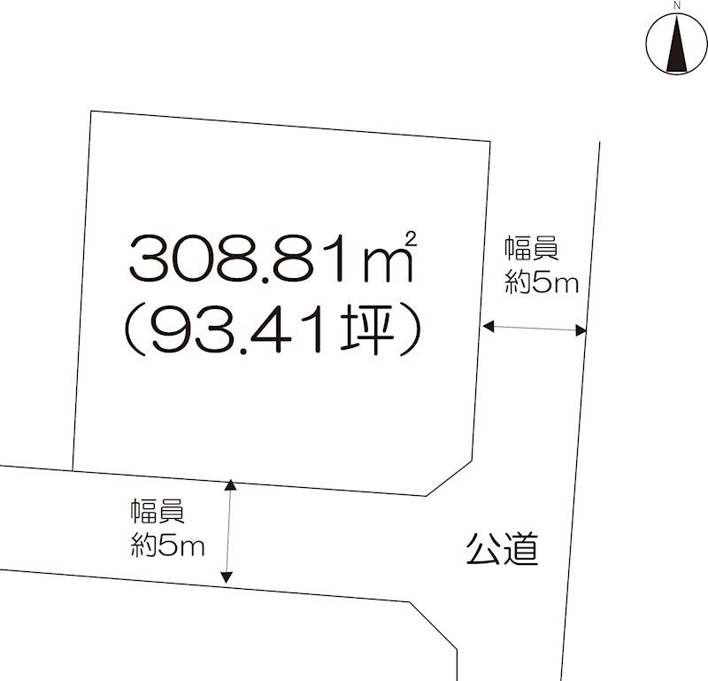 住宅用地　(大町町福母） 間取図・土地図