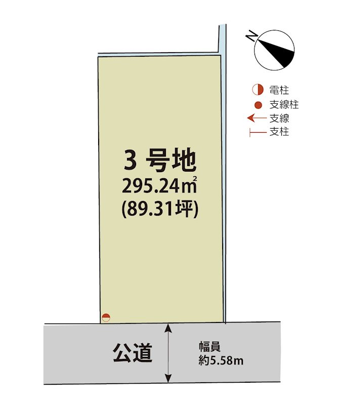マイホームタウン武雄市朝日町　3号地 間取図・土地図