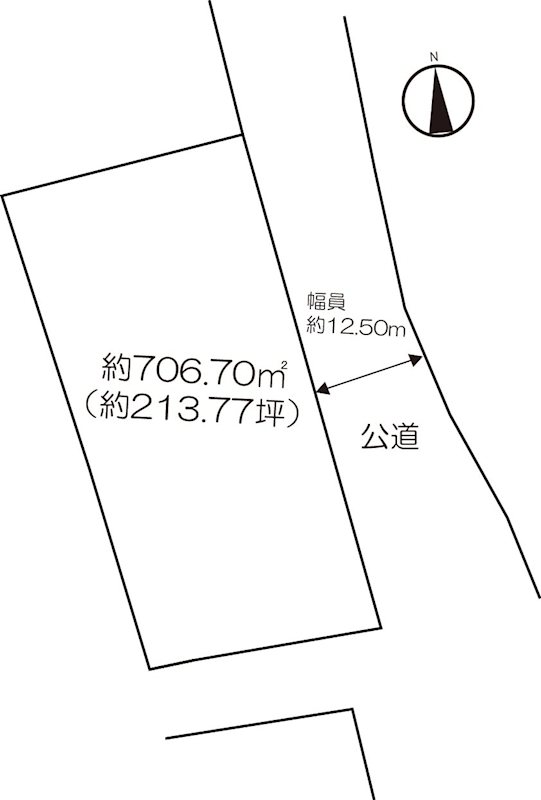 事業用地（伊万里市大川町）2号地 間取図・土地図