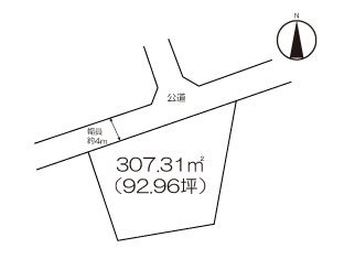 住宅用地　(みやき町簑原) 間取図・土地図