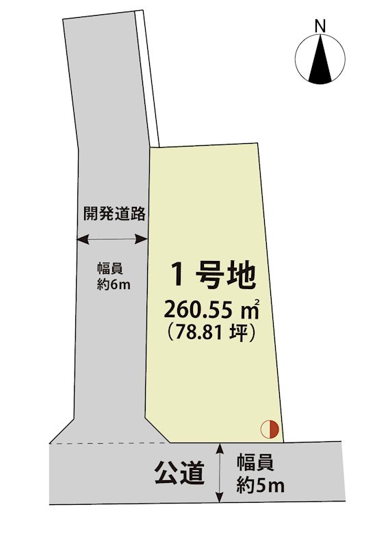 マイホームタウン金立町金立　1号地 間取図・土地図