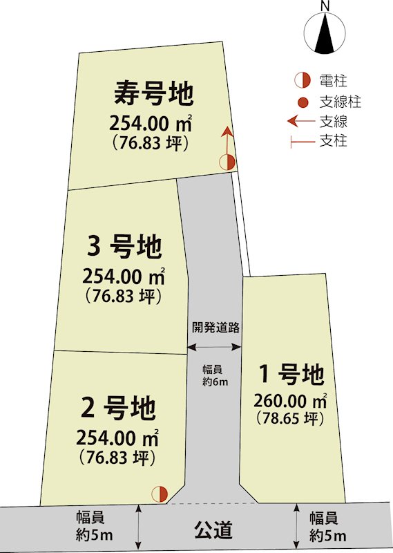 マイホームタウン金立町金立　寿号地 間取図・土地図
