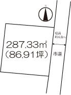 住宅用地　(東多久町別府) 間取図・土地図