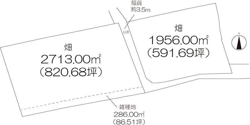 事業用地　(上峰町堤) 間取図・土地図