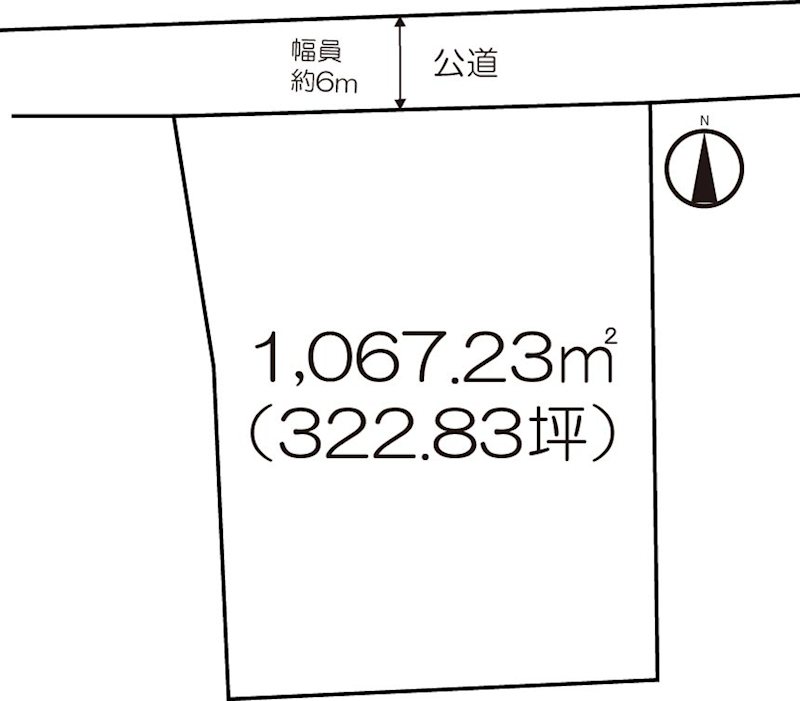 事業用地　(水ケ江二丁目) 間取図・土地図