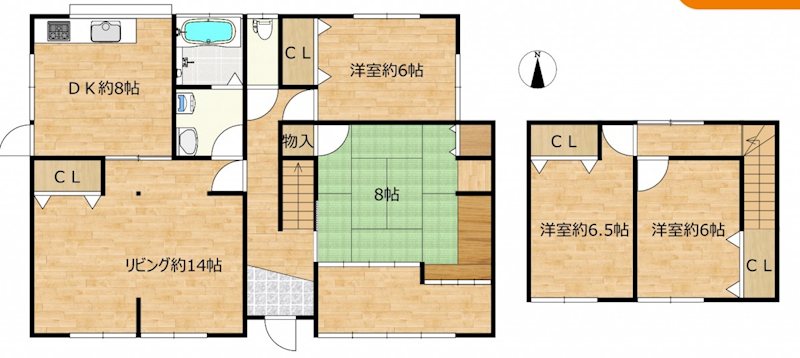 佐賀県佐賀市高木瀬西４丁目 間取図・土地図
