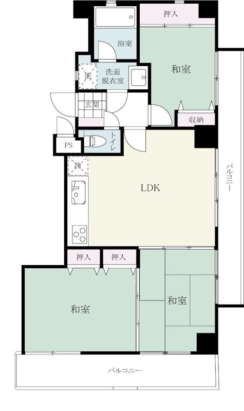 エスポワール武雄 間取図・土地図