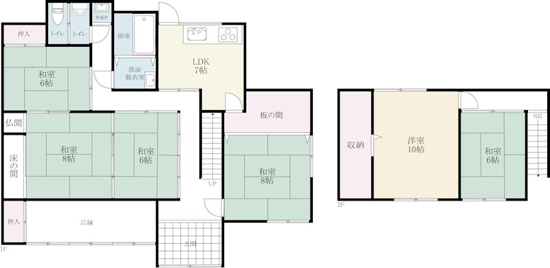 中古住宅　(武雄町武雄) 間取図・土地図