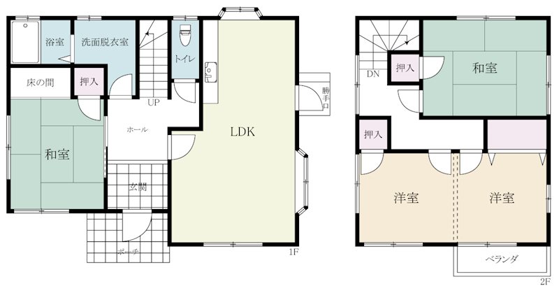 中古住宅　(小城町畑田) 間取図・土地図
