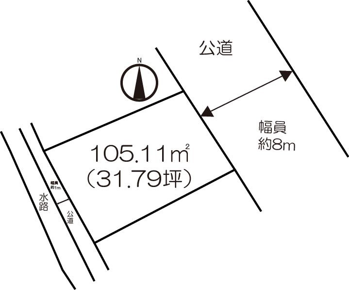 住宅用地　(唐津市山本) 間取図・土地図