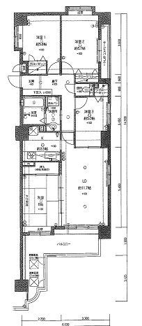 福岡県福岡市中央区大濠２丁目 間取図・土地図