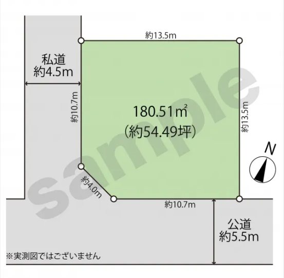 千葉県木更津市金田東１丁目 間取図・土地図