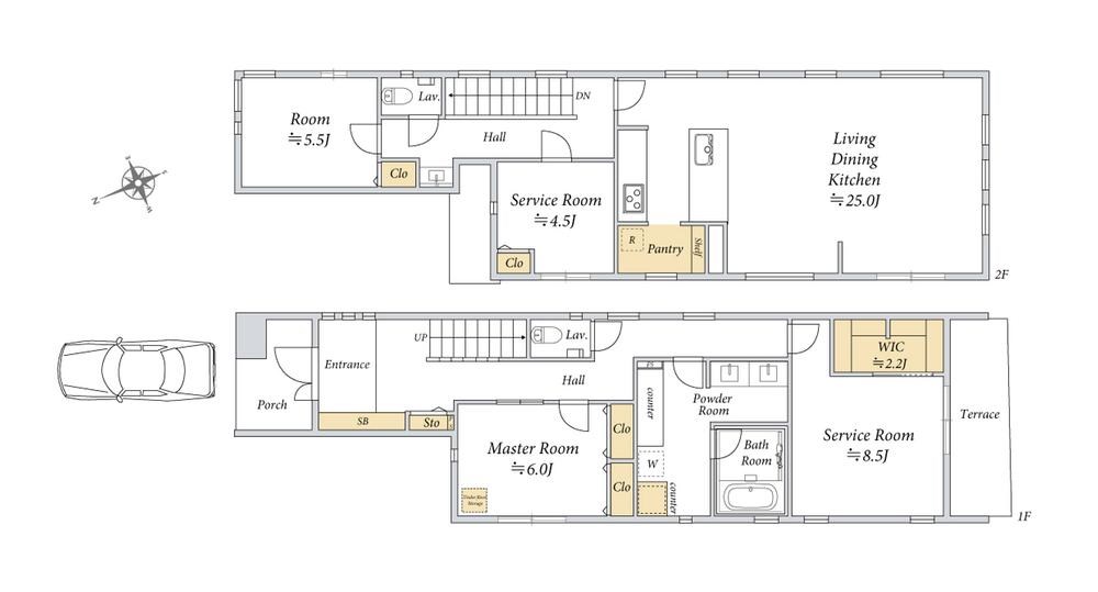 等々力一丁目戸建 　8号地 間取図・土地図