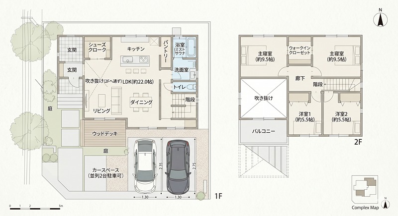 東京都目黒区緑が丘３丁目 間取図・土地図