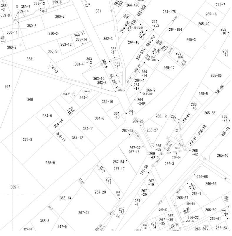 那須塩原市下厚崎364番10　他　土地 間取図・土地図