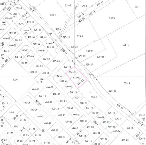 那須塩原市東三島五丁目526番21　他　土地 間取図・土地図