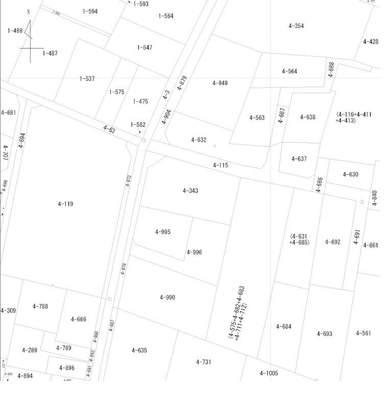 那須塩原市西幸町4番343　他　土地 間取図・土地図