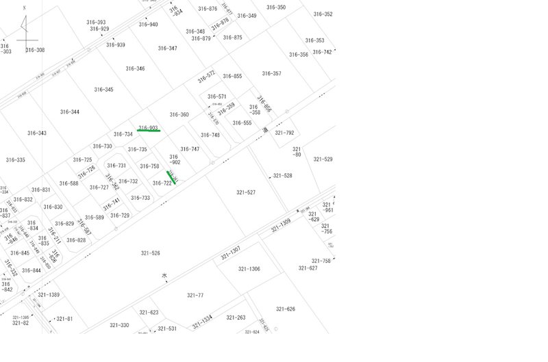 那須塩原市北赤田316番361　他　土地 間取図・土地図