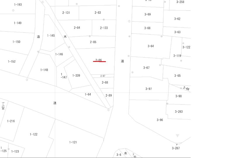 那須郡那須町寺子丙2番86　土地 間取図・土地図