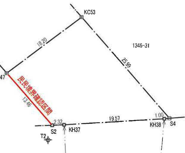 下永田五丁目1346番32　土地 間取図・土地図